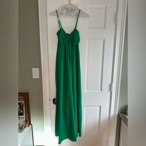 Elegant Green Maxi Dress